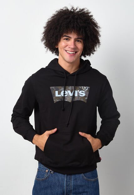 Hoodie Levi's Standard Graphic Negro