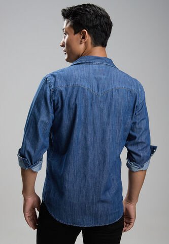 Camisa Denim Levi's Barstow Western Índigo Oscuro Levis