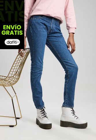 Jean Levi's 501 Skinny Fit Índigo Medio Levis