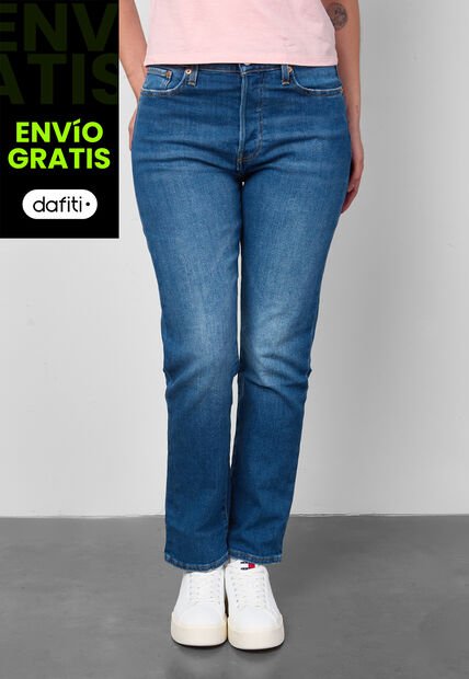 Jean Levi's Wedgie Straight Fit Índigo Medio