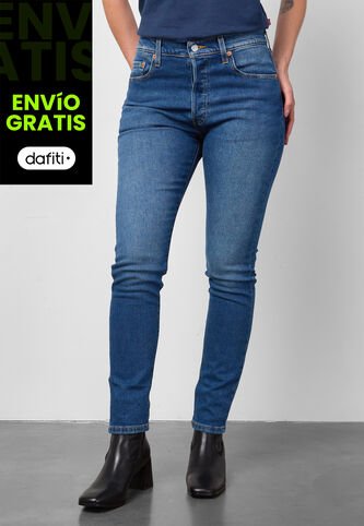 Jean Levi's 501 Skinny Fit Índigo Medio Levis