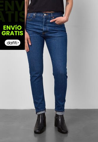 Jean Levi's 501 Skinny Fit Índigo Medio Levis