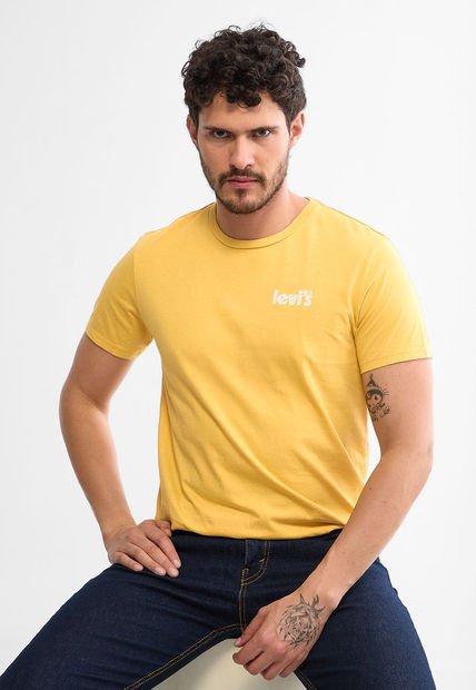Camiseta Mostaza-Blanco Levi's