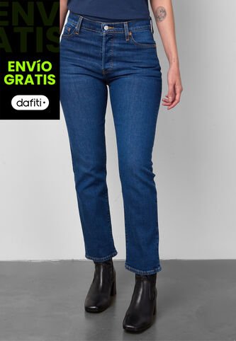Jean Levi's Wedgie Straight Fit Índigo Medio Levis