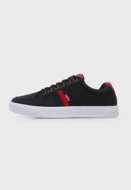 Tenis Lifestyle Negro-Rojo-Blanco Levi's