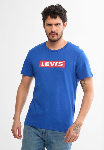 Camiseta Azul Royal-Rojo-Blanco Levi's