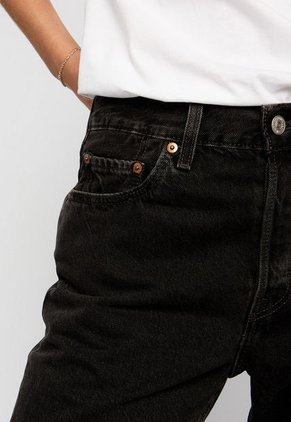 Jean Levi's 501 Original Cropped Fit Negro