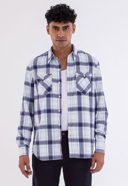 Camisa Azul-Blanco Levi's Western