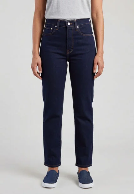 Jean Levi's Ribcage Straight Ankle Fit Índigo Oscuro