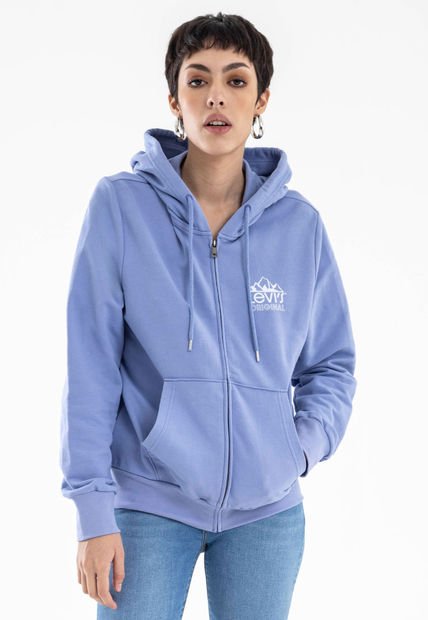 Hoodie  Lila-Blanco Levi's