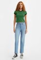 Jean Índigo Claro Levi's Ribcage Straight Ankle de Levis