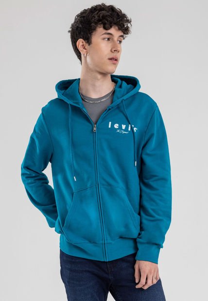 Hoodie Azul Petróleo Levi's