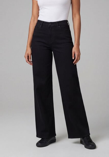 Jean Levi's 318 Shaping Wide Leg Fit Negro