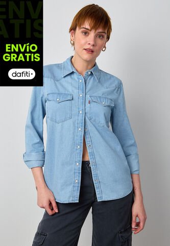 Camisa Denim Levi's The Ultimate Western Índigo Claro Levis