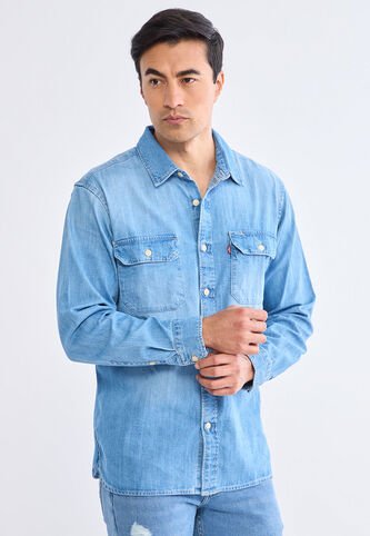 Camisa Denim Levi's Jackson Worker Índigo Medio Levis
