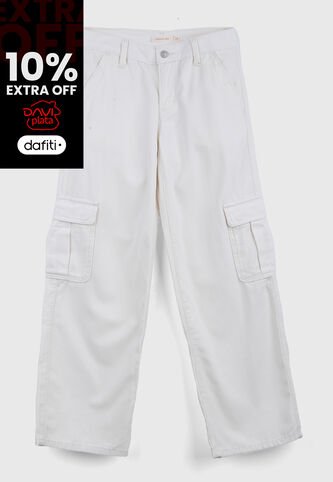 Jean Cargo Levi's Superlow Fit Marfil Levis