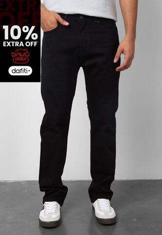 Jean Levi's 505 Regular Fit Negro Levis