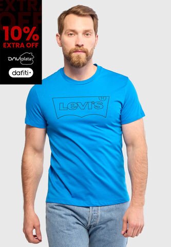 Camiseta Levi's SS Graphic Tee MX Azul Levis