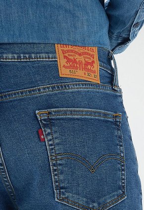 Jean Azul Índigo Claro Levi's 511 Slim Fit