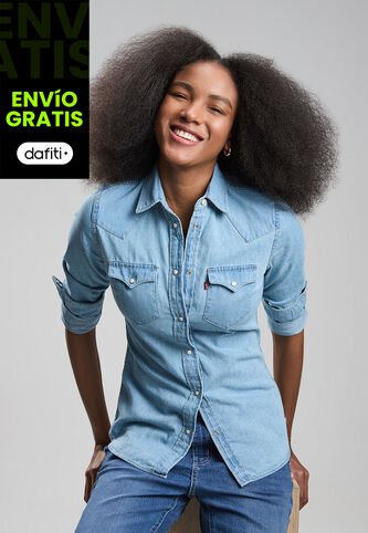 Camisa Denim Levi's Iconic Western Índigo Claro Levis