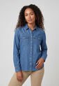 Camisa Denim Levi's Iconic Western Índigo Medio de Levis