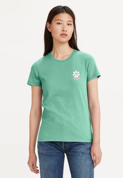 Camiseta Verde-Blanco-Rosa Levi's