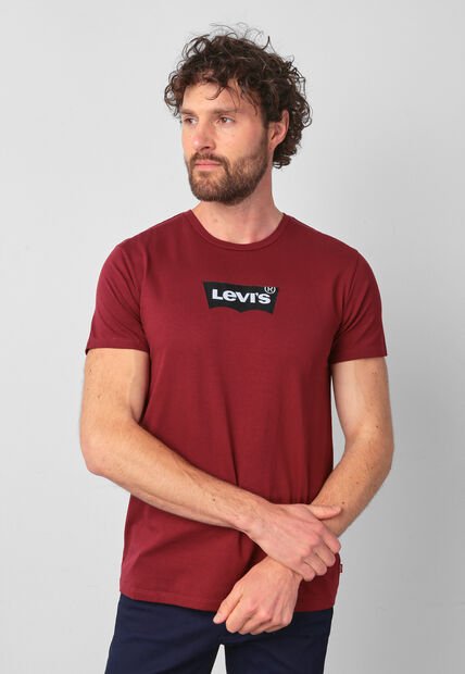 Camiseta Levi's Graphic Borgoña