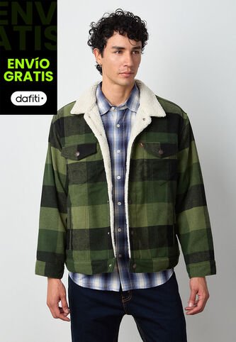 Chaqueta Levi's Plaid Verde Levis