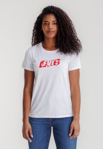 Camiseta Blanco-Rojo Levi's