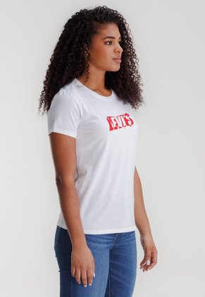 Camiseta Blanco-Rojo Levi's