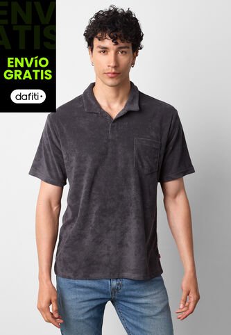 Polo Levi's Terry Pocket Gris Oscuro Levis