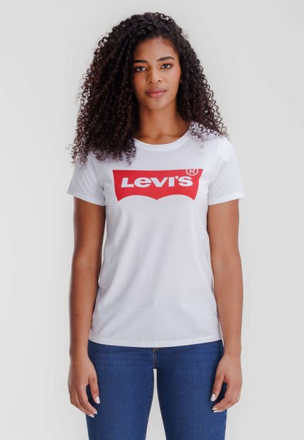 Camiseta Blanco-Rojo Levi's
