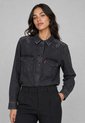 Camisa Denim Levi's Iconic Western Gris Oscuro de Levis