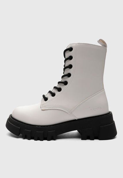 Bota Casual Blanco-Negro Levi's Giselle 2 Neo