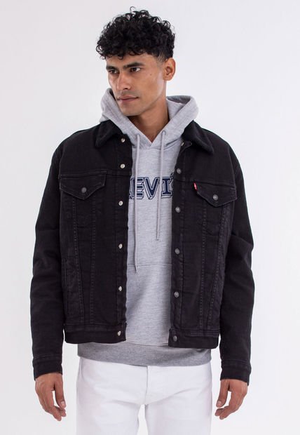 Chaqueta Denim Negro Levi's Sherpa Trucker