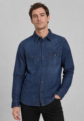 Camisa Denim Levi's Relaxed Western Índigo Medio