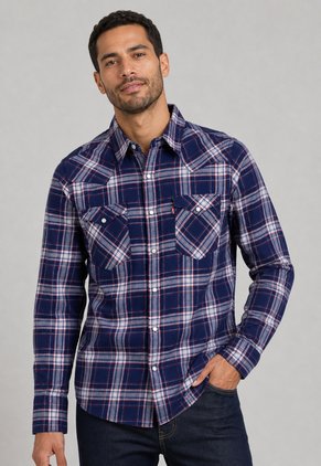 Camisa Levi's Barstow Western Azul
