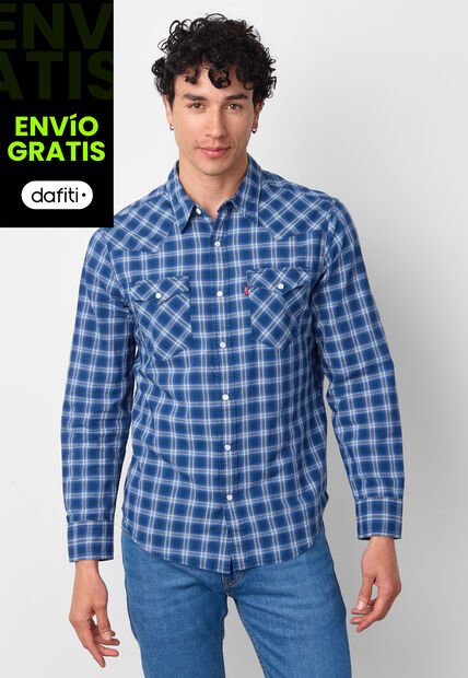 Camisa Levi's Classic Western Azul