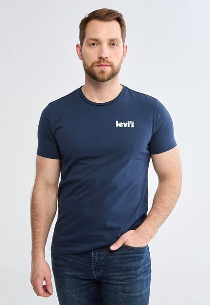 Camiseta Azul Navy-Blanco Levi's