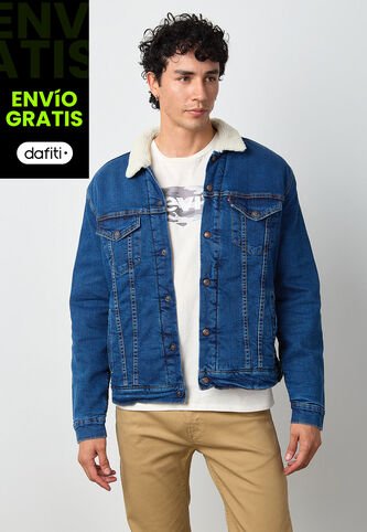 Chaqueta Denim Levi's Sherpa Trucker Índigo Medio Levis
