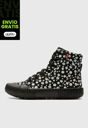 Tenis Levi's Oliva Floral Negro