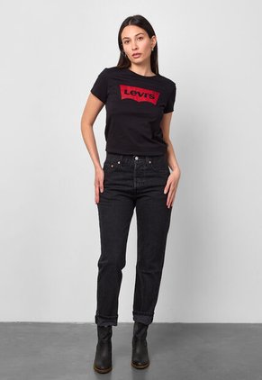 Jean Levi's 501 Original Cropped Fit Negro