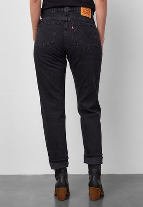 Jean Levi's 501 Original Cropped Fit Negro