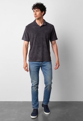 Polo Levi's Terry Pocket Gris Oscuro