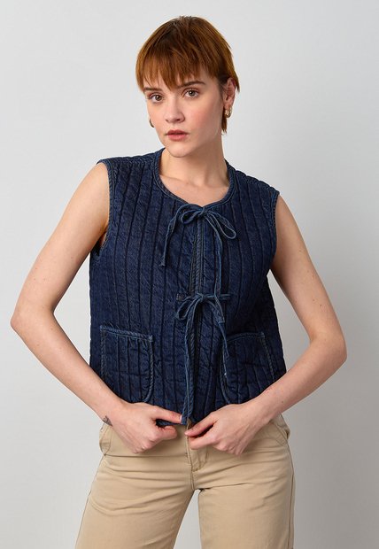 Chaleco Levi's Lottie Liner Índigo Oscuro