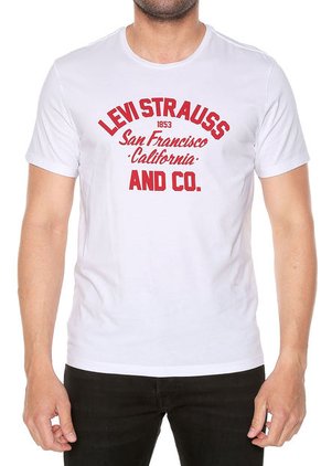 Camiseta Blanco-Rojo Levi's