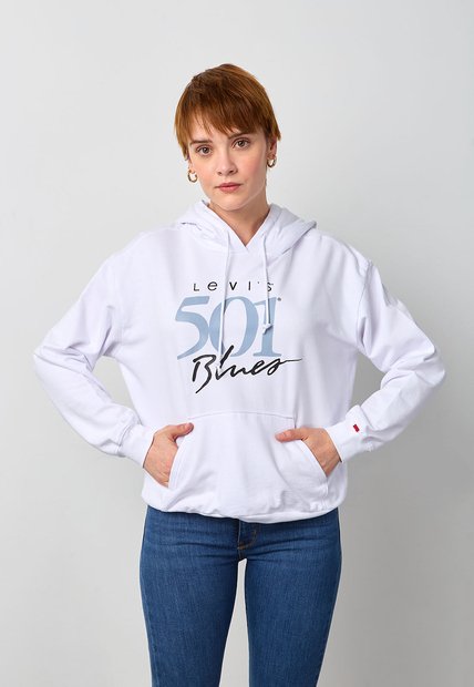 Hoodie Levi's Heritage Blanco