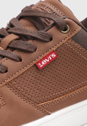 Tenis Lifestyle Café-Marrón-Marfil Levi's Liam Lo Sued