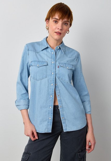 Camisa Denim Levi's The Ultimate Western Índigo Claro