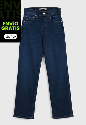 Jean Levi's Ribcage Straight Ankle Fit índigo Medio Levis